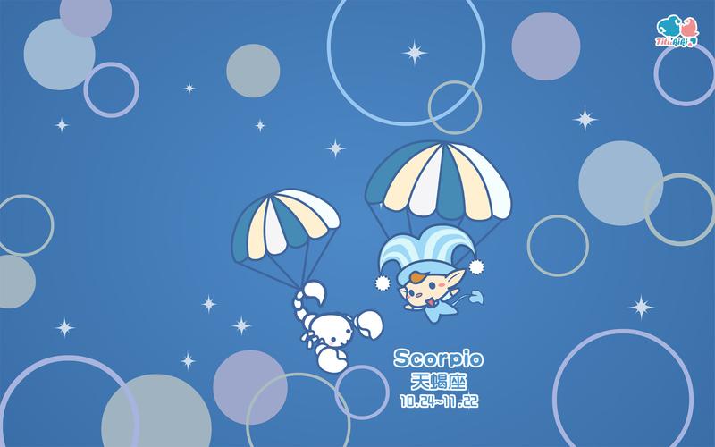 萌系动漫十二星座创意高清桌面壁纸 电脑动画设计的视觉盛宴